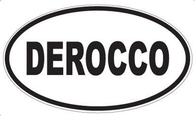 DEROCCO - Oval Sticker