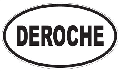 DEROCHE - Oval Sticker