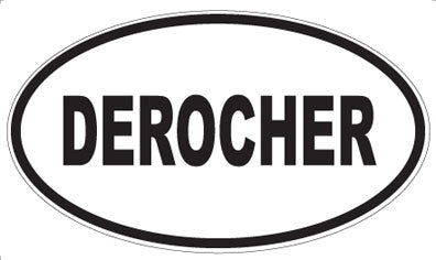 DEROCHER - Oval Sticker