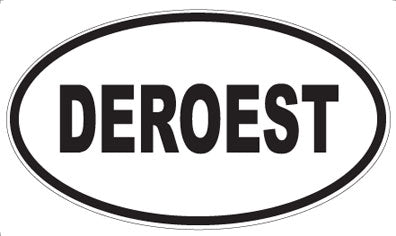DEROEST - Oval Sticker