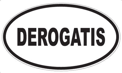 DEROGATIS - Oval Magnet