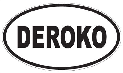 DEROKO - Oval Sticker