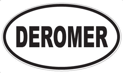 DEROMER - Oval Sticker