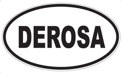 DEROSA - Oval Sticker