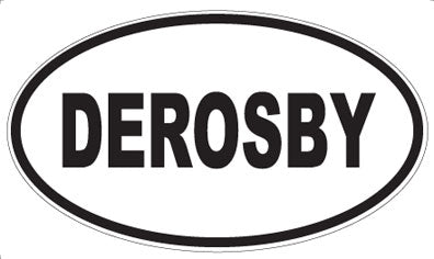 DEROSBY - Oval Sticker
