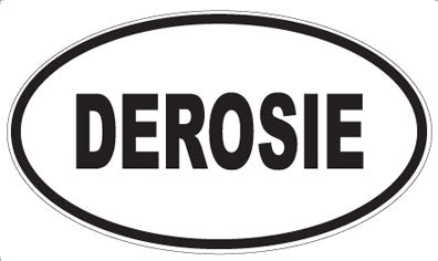DEROSIE - Oval Sticker