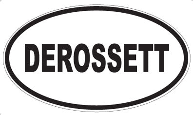 DEROSSETT - Oval Magnet