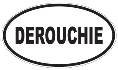 DEROUCHIE - Oval Sticker