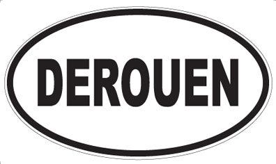 DEROUEN - Oval Sticker
