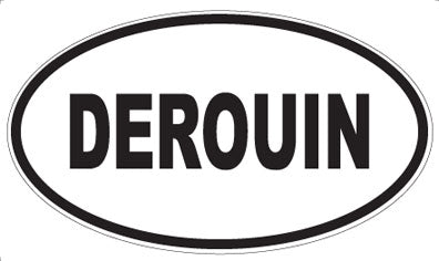DEROUIN - Oval Sticker