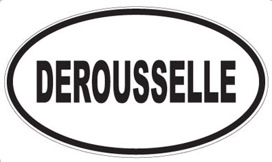 DEROUSSELLE - Oval Sticker