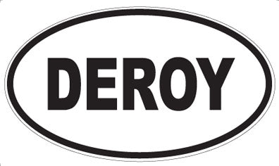 DEROY - Oval Sticker