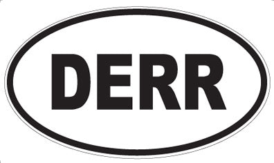 DERR - Oval Sticker
