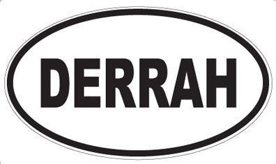 DERRAH - Oval Magnet