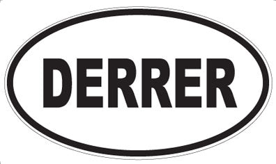DERRER - Oval Sticker