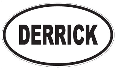 DERRICK - Oval Sticker
