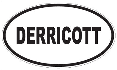DERRICOTT - Oval Sticker