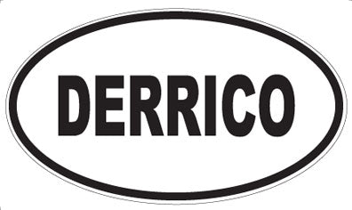 DERRICO - Oval Magnet