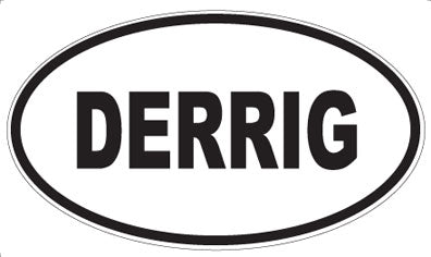 DERRIG - Oval Sticker