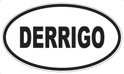 DERRIGO - Oval Magnet