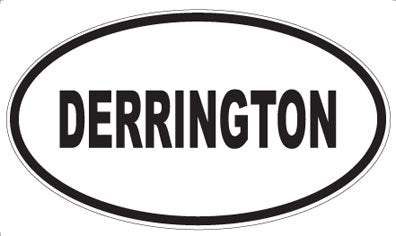 DERRINGTON - Oval Magnet
