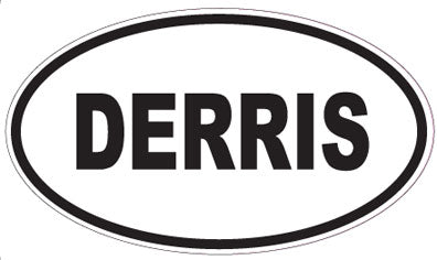 DERRIS - Oval Sticker