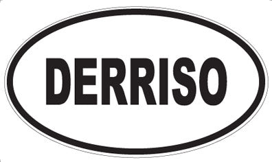 DERRISO - Oval Magnet