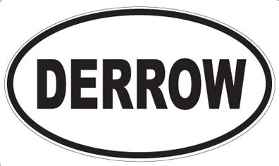 DERROW - Oval Magnet