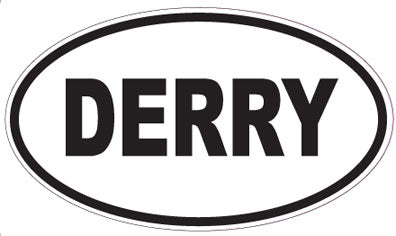 DERRY - Oval Sticker
