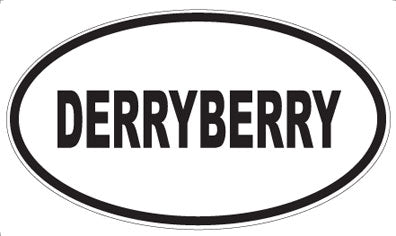 DERRYBERRY - Oval Sticker