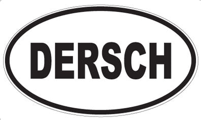 DERSCH - Oval Sticker