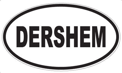 DERSHEM - Oval Sticker
