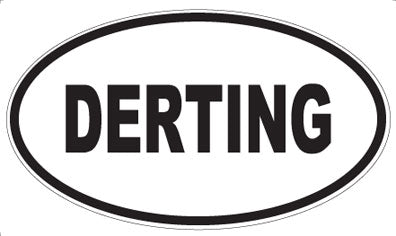 DERTING - Oval Sticker