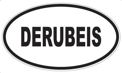 DERUBEIS - Oval Sticker