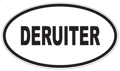 DERUITER - Oval Sticker