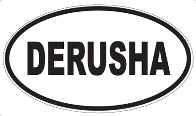 DERUSHA - Oval Sticker