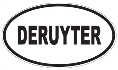 DERUYTER - Oval Sticker