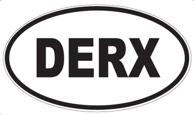 DERX - Oval Sticker