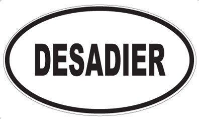 DESADIER - Oval Sticker