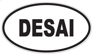 DESAI - Oval Sticker