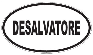 DESALVATORE - Oval Sticker