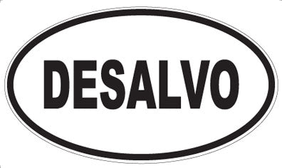 DESALVO - Oval Sticker