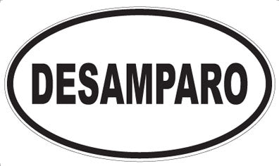 DESAMPARO - Oval Magnet