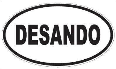 DESANDO - Oval Sticker