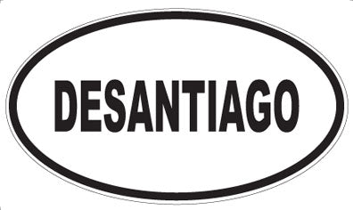 DESANTIAGO - Oval Magnet
