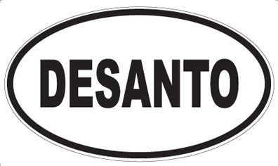 DESANTO - Oval Sticker