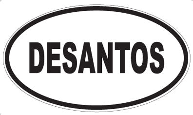 DESANTOS - Oval Sticker
