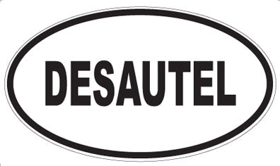DESAUTEL - Oval Sticker