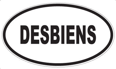 DESBIENS - Oval Sticker