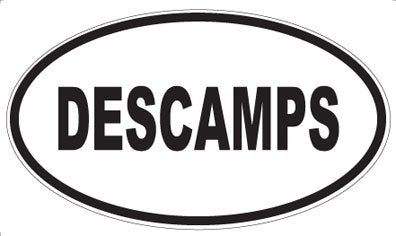 DESCAMPS - Oval Sticker